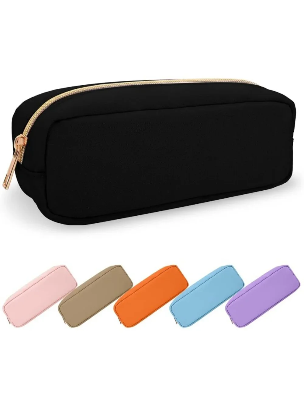 Waterproof Cute Pencil Case & Makeup Bag, Slim Portable Storage Pouch for Girls
